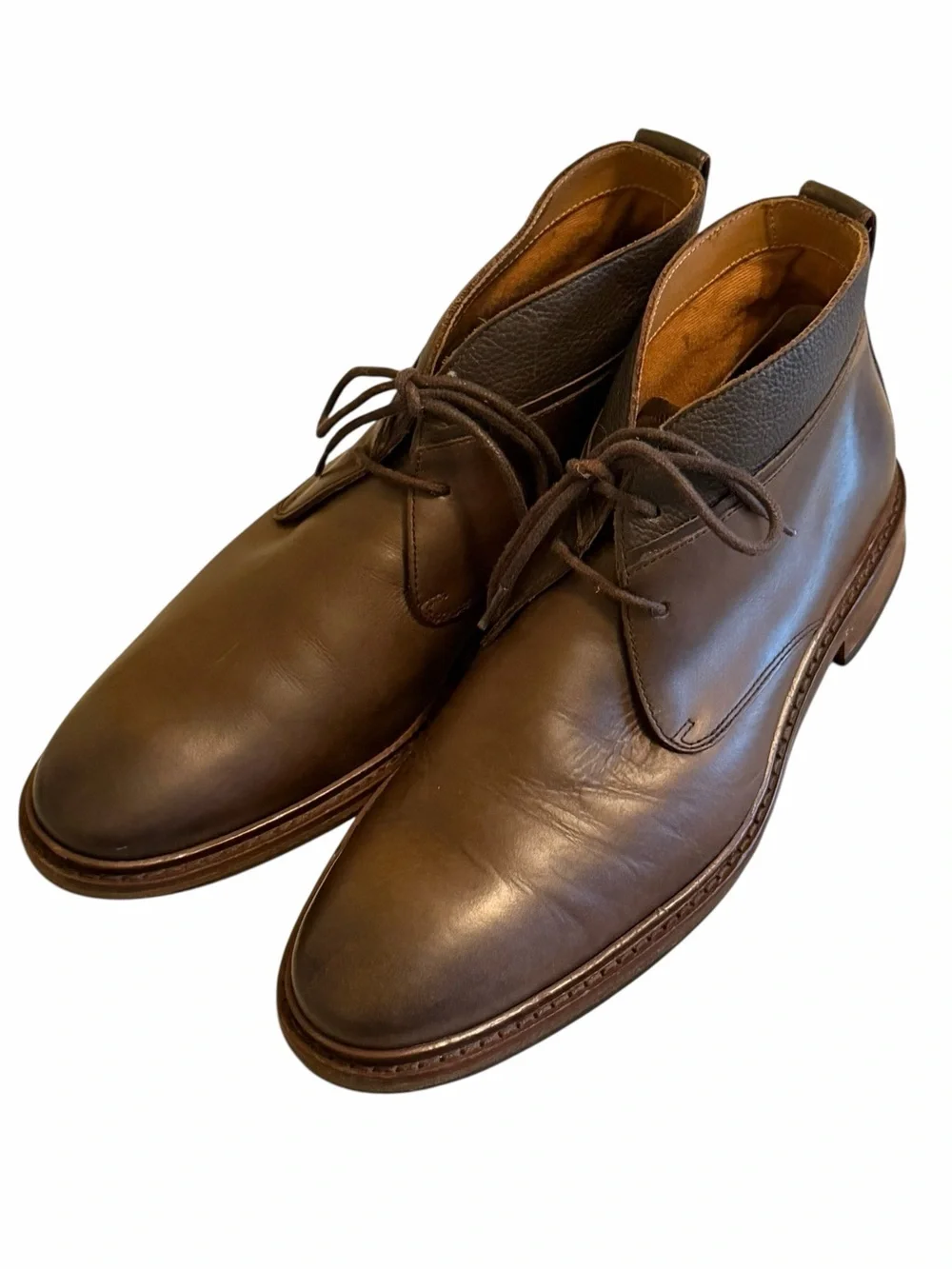 Cole Haan C28479 Men’s Brown Leather Chukka Boots Plain Toe Size 9M